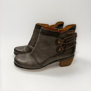 Pikolinos Women's Leather Ankle Boots with Side Zipper 38 cottagecore fairy